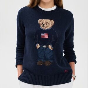 Polo Ralph Lauren American Flag Bear Sweater